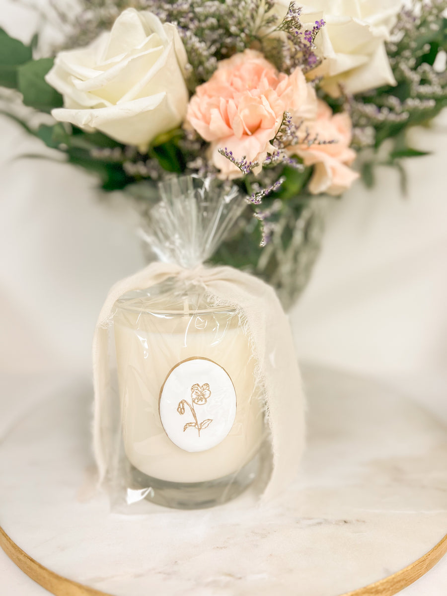 Birth Flower Intaglio Collection Flare Candles