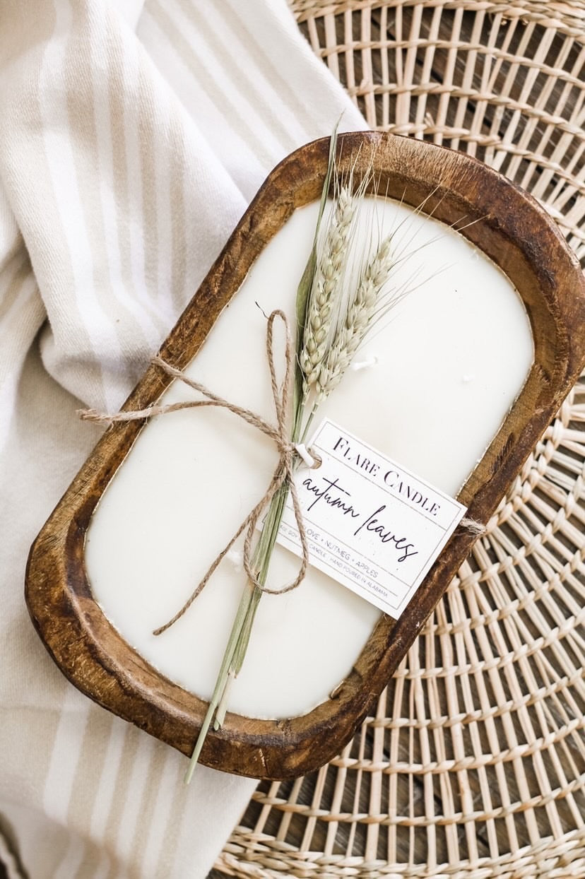 Small Dough Bowl Soy Candle