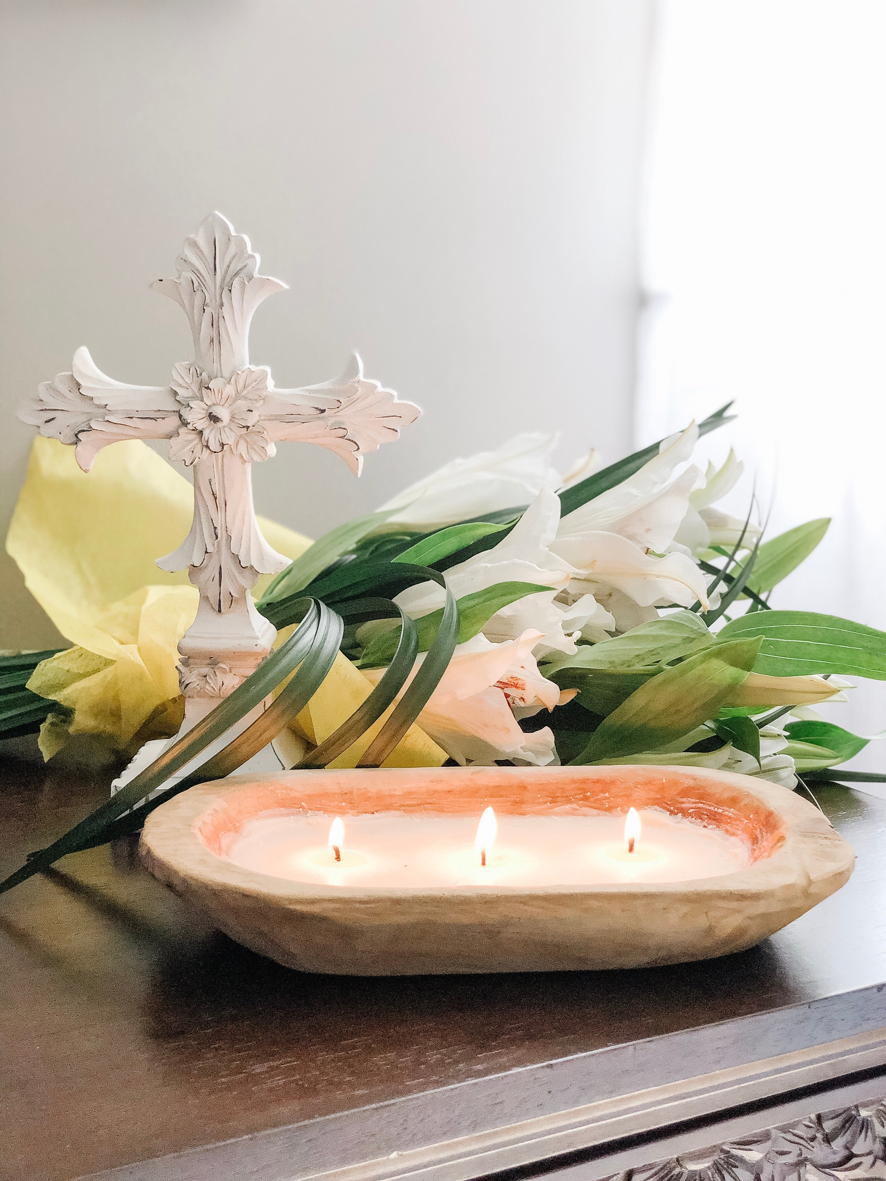 Small Dough Bowl Soy Candle