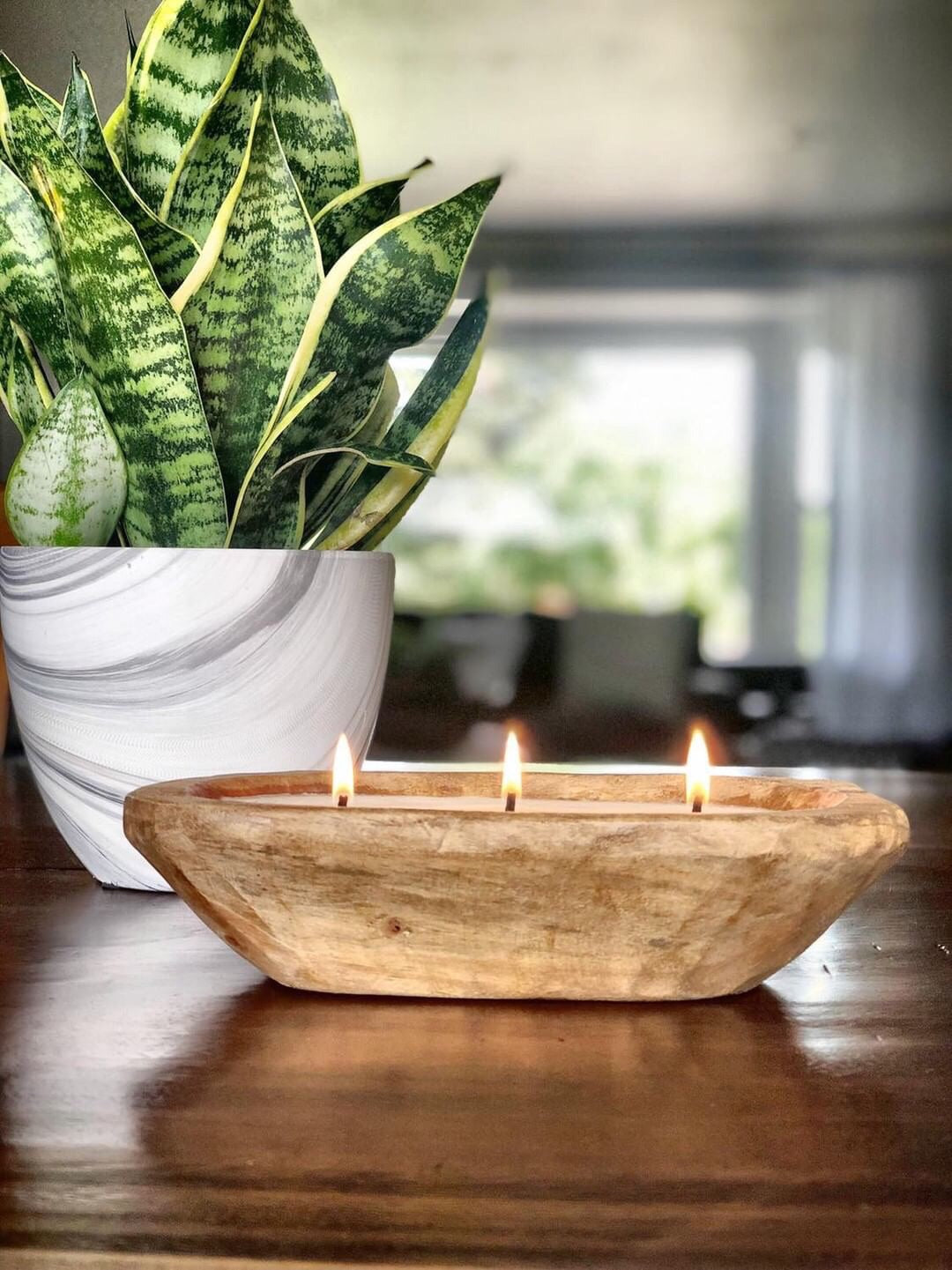 Small Dough Bowl Soy Candle
