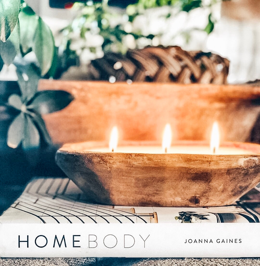 Wooden Dough Bowl Candle 10 Inch, … curated on LTK